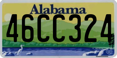 AL license plate 46CC324