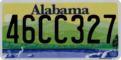 AL license plate 46CC327