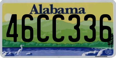 AL license plate 46CC336