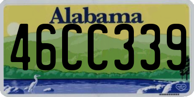 AL license plate 46CC339