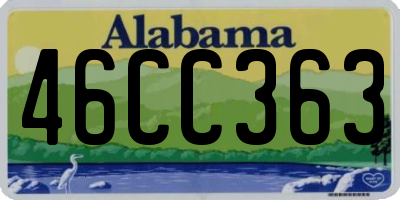 AL license plate 46CC363