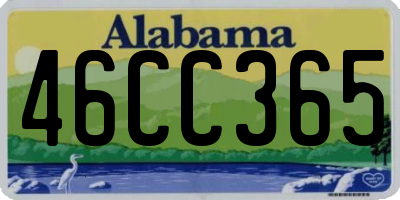 AL license plate 46CC365