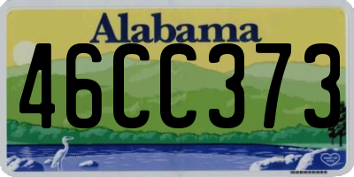 AL license plate 46CC373