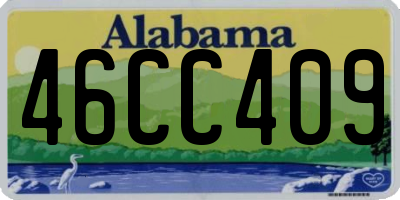 AL license plate 46CC409