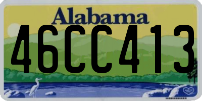 AL license plate 46CC413