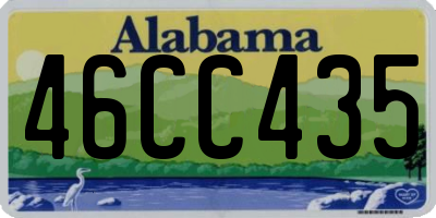AL license plate 46CC435