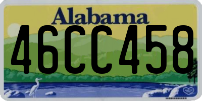 AL license plate 46CC458