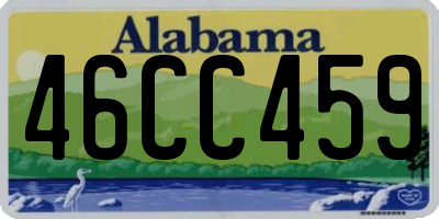 AL license plate 46CC459
