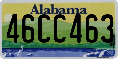 AL license plate 46CC463