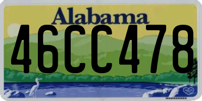 AL license plate 46CC478