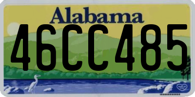 AL license plate 46CC485