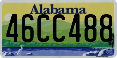 AL license plate 46CC488