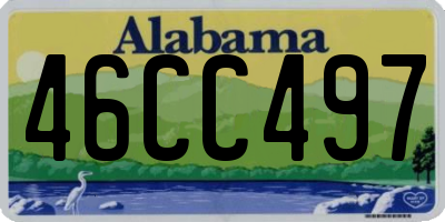 AL license plate 46CC497