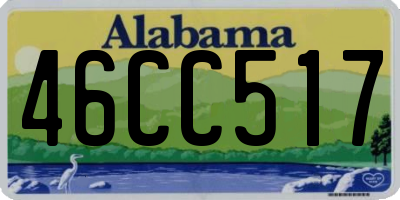 AL license plate 46CC517