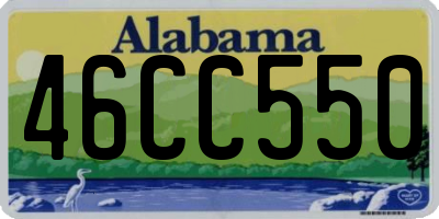 AL license plate 46CC550