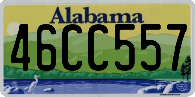 AL license plate 46CC557