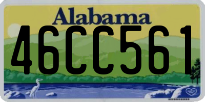 AL license plate 46CC561