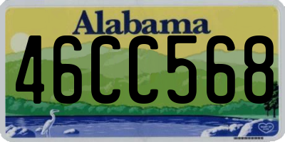 AL license plate 46CC568