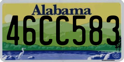 AL license plate 46CC583