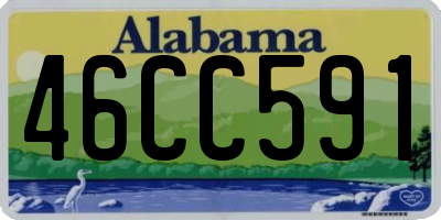 AL license plate 46CC591