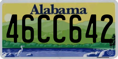 AL license plate 46CC642