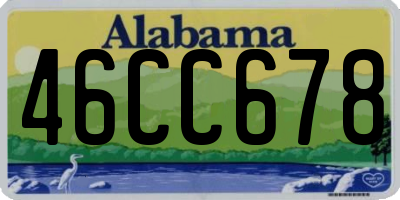 AL license plate 46CC678