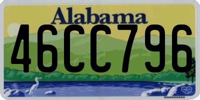 AL license plate 46CC796