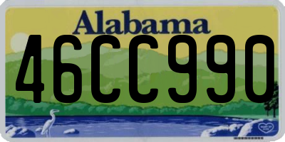 AL license plate 46CC990