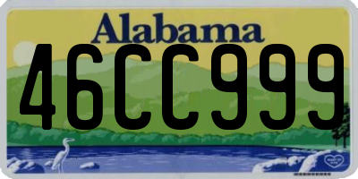 AL license plate 46CC999