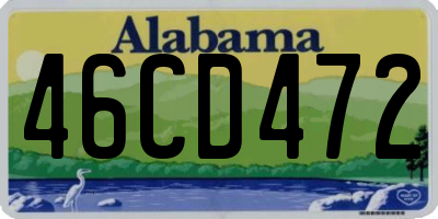AL license plate 46CD472