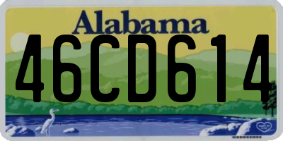 AL license plate 46CD614