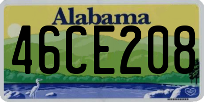 AL license plate 46CE208