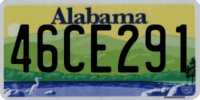 AL license plate 46CE291