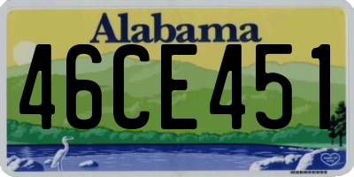 AL license plate 46CE451