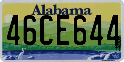 AL license plate 46CE644