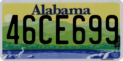 AL license plate 46CE699