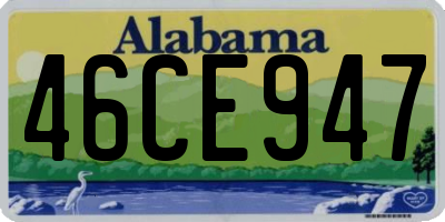 AL license plate 46CE947