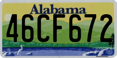 AL license plate 46CF672
