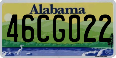AL license plate 46CG022