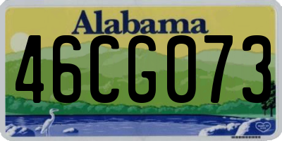 AL license plate 46CG073