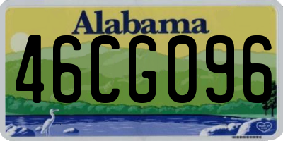 AL license plate 46CG096