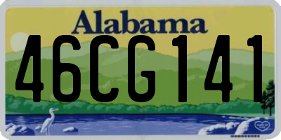 AL license plate 46CG141