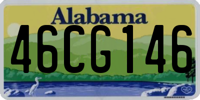 AL license plate 46CG146