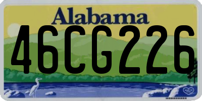 AL license plate 46CG226
