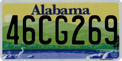 AL license plate 46CG269