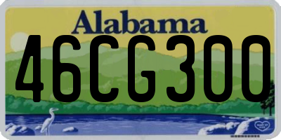 AL license plate 46CG300