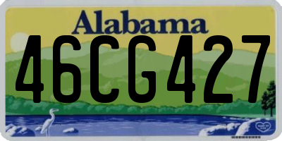 AL license plate 46CG427
