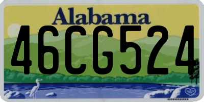 AL license plate 46CG524