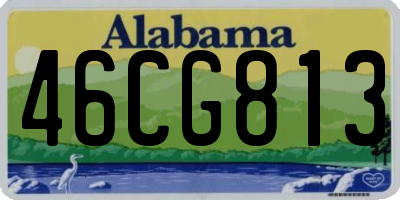 AL license plate 46CG813