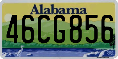 AL license plate 46CG856